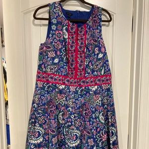 Paisley below knee dress